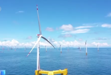 我国首个百万千瓦级海上风电场并网发电